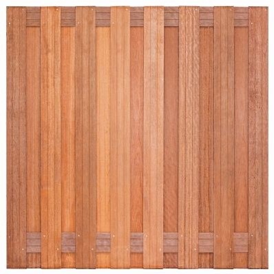 Tuinscherm Kampen | 17 planks | hardhout